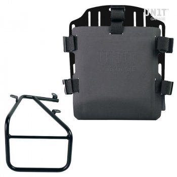 Portaborse in alluminio con frontale regolabile in Hypalon e aggancio rapido + Telaio borsa destra per Kit Sportail R18