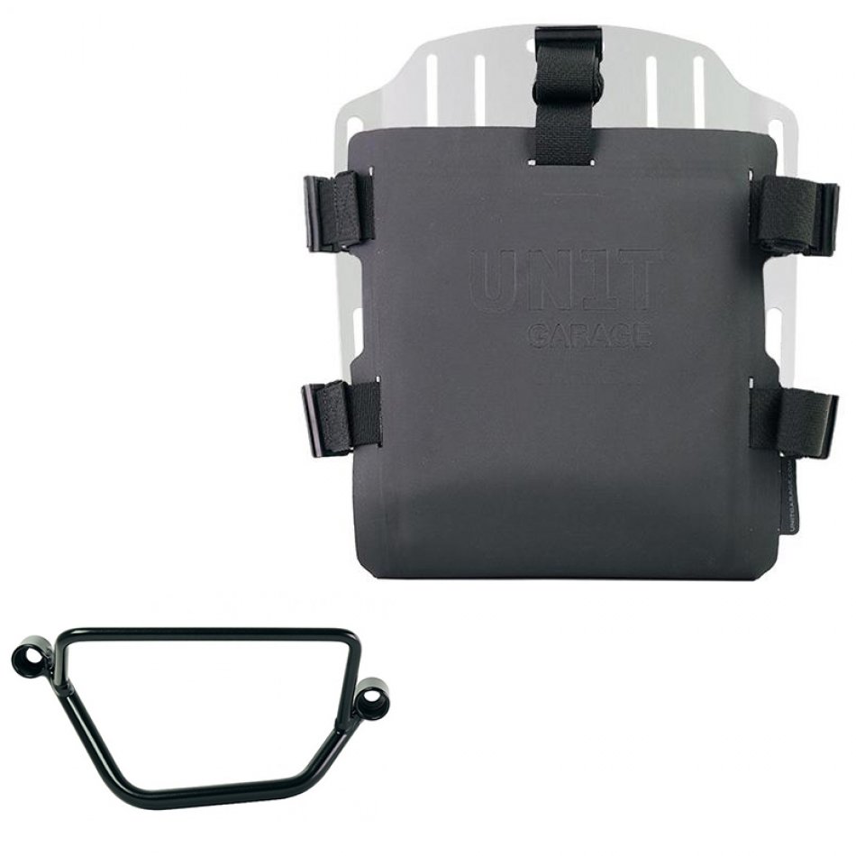 Portaborse in alluminio con frontale regolabile in Hypalon e aggancio rapido + Telaio Honda GB350S DX