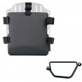 Portaborse in alluminio con frontale regolabile in Hypalon e aggancio rapido + Telaio Honda GB350S SX