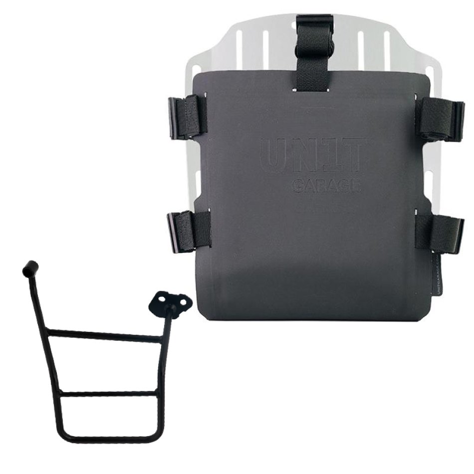Portaborse in alluminio con frontale regolabile in Hypalon e aggancio rapido + Telaio KTM 1290/1390 Super Adventure S-R DX