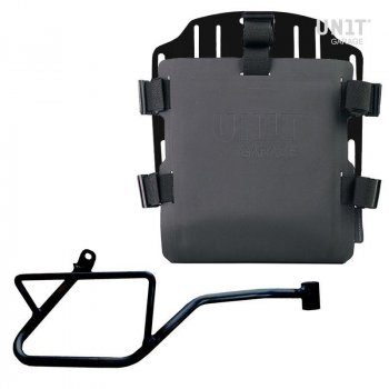 Portaborse in alluminio con frontale regolabile in Hypalon e aggancio rapido + Telaio Moto Guzzi V7 EURO5 PLUS (2025 in poi) DX