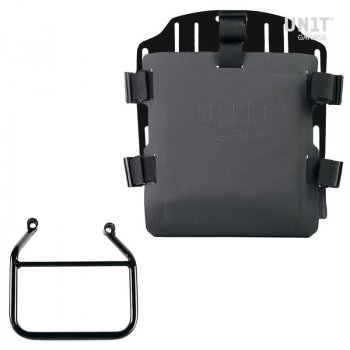 Portaborse in alluminio con frontale regolabile in Hypalon e aggancio rapido + Telaio Thriumph Speed 400 & Scrambler 400 X DX (Solo compatibile con nostro scarico basso codice:4206Low)