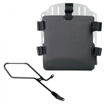 Portaborse in alluminio con frontale regolabile in Hypalon e aggancio rapido + Telaio Triumph Bonneville Bobber DX