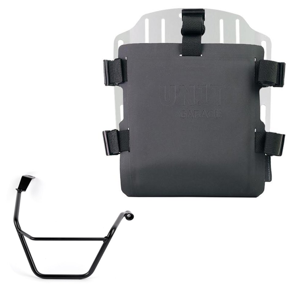 Portaborse in alluminio con frontale regolabile in Hypalon e aggancio rapido + Telaio Triumph Street Scrambler 900 (2026 in poi) DX