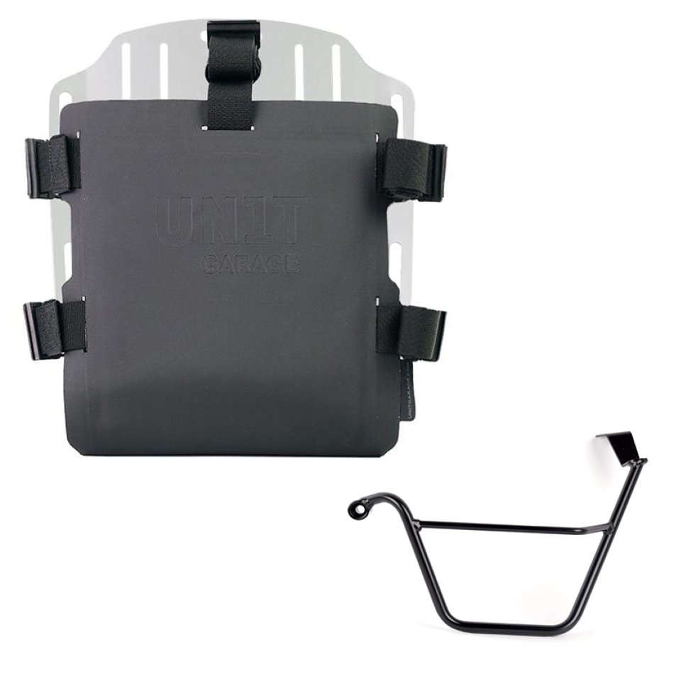 Portaborse in alluminio con frontale regolabile in Hypalon e aggancio rapido + Telaio Triumph Street Scrambler 900 (2026 in poi) SX