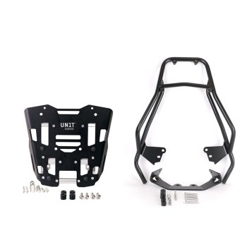 Portapacchi con maniglie passeggero + Piastra per bauletto originale BMW F450GS