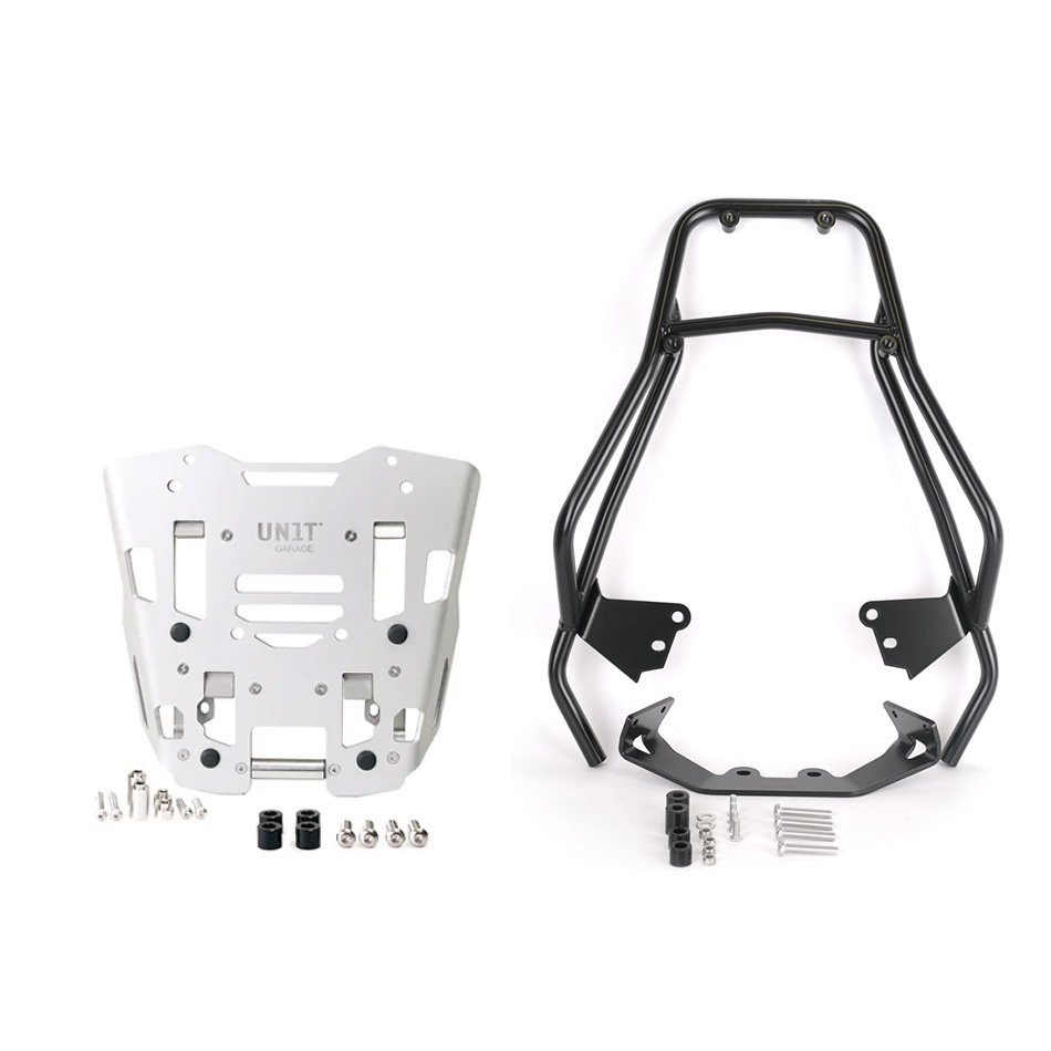 Portapacchi con maniglie passeggero + Piastra per bauletto originale BMW F450GS