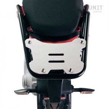 Portapacchi posteriore con maniglie passeggero Moto Guzzi V100 Mandello