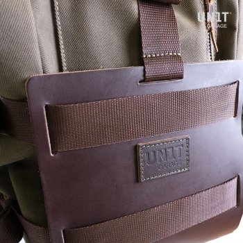 Portatutto in alluminio con .. in cuoio per telaio Unit Garage