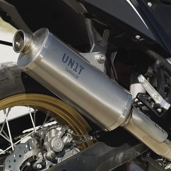 Exhaust in titanium with visible welding Ténéré 700 from Unitgarage